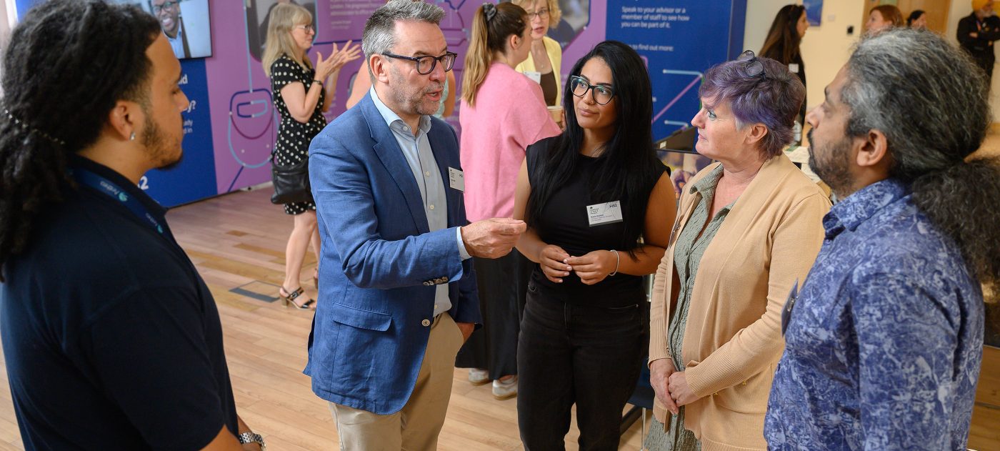 HS2 CEO Mark Wild meeting stakeholders at the Acton Recruitment Hub.